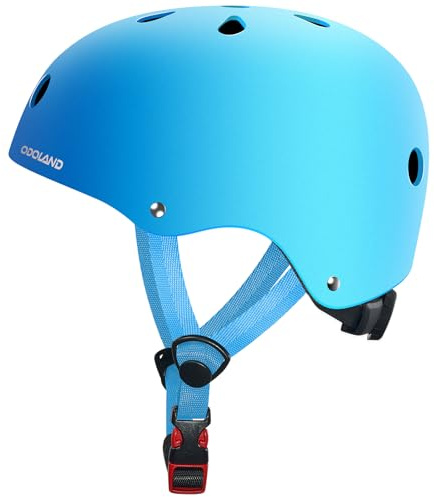 Odoland Casco per Bicicletta per Bambini, Casco di Sicurezza Regolabile e Ventilato per Protezione in Più Sport, Adatto a Bambini dai 3 ai 8 Anni, per Ciclismo, Pattinaggio, Monopattino, DLS