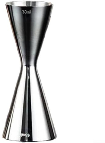 Jotekonoby Medidor de cóctel de acero inoxidable, medidor de alcohol para bebidas alcohólicas, medida de tiro 30/45/60/90 ml medidor de cóctel y medida de alcohol (30/45 ml)