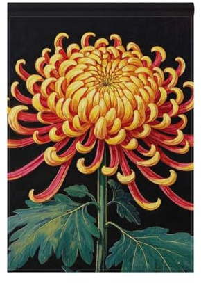 Bandiere di preghiera del fiore giallo del crisantemo all'aperto banner del Ringraziamento per la decorazione del portico 28x40 doppio lato