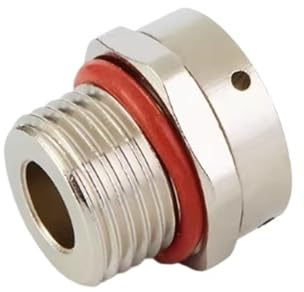 Grivon Kabelverschraubung Edelstahl 304 Wasserdichtes Entlüftungsventil Ausgleichsventil M8 M10 M12 M16 M20 Metall-Entlüftungsstopfen(Brass Nickel Plated,M10X1.5_5PCS)