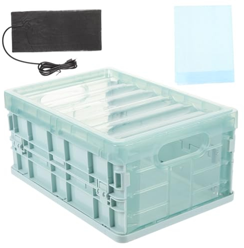 TOYANDONA Papageien Inkubator Kunststoff Inkubationsbox Mit Heizkissen Kompakt Und Faltbar Für Bruteier Und Jungvögel Wiederverwendbar Für Zuhause Und Geflügelzucht