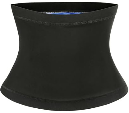 XAGMODSHN Taillen-Trimmer für Männer und Frauen, Saunagürtel, atmungsaktiv, Taillenmieder, Sauna-Schweiß, Workout, Shaper, blauer Trainings-Trimmer, atmungsaktiver Trainingsgürtel für Männer und
