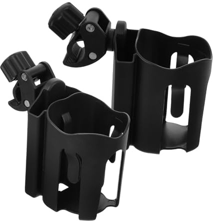 Milisten 2 Piezas Portavasos Andador Portavasos Para Silla De Ruedas Black
