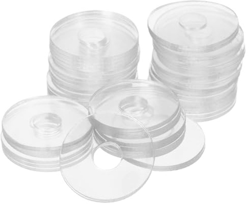 Operitacx 50 Juntas de Sellado de Vinilo Transparentes para Tornillos M6 X 20 X 1, Arandelas Resistentes para Reparación y Reemplazo en Proyectos DIY
