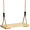 Garden Games Pine Wood Tree Swing with Durable Adjustable Ropes and Wooden Seat