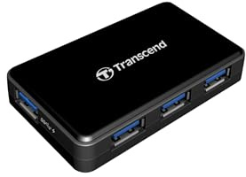 Transcend HUB3 4-port USB Hub - USB3.0 - with power supply