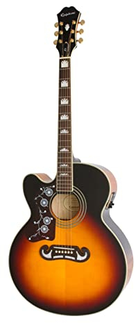 Epiphone J-200 EC Studio Vintage Sunburst LH Westerngitarre