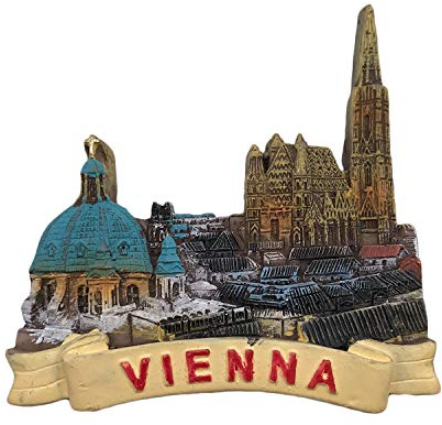 Österreich Wien 3D Kühlschrankmagnet Touristische Souvenirs Harz Magnetische Aufkleber Kühlschrankmagnet Home & Kitchen Dekoration aus China
