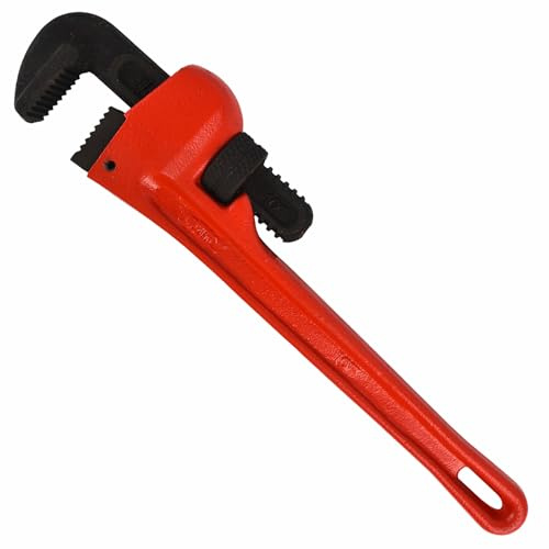 SENRISE Clé à pipe Stilsons 25,4 cm Clé de plomberie robuste et réglable Outil pour réparation et plomberie (serrage maximum : 48 mm)