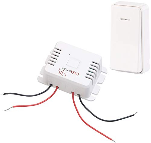 CASAcontrol Zubehör zu Lichtschalter: Einbau-Funk-Schaltmodul & kinetischer Funk-Taster (kompakt), bis 200 W (Funkschalter Licht, Lichtschalter Set, Fernbedienung)