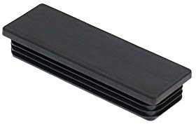 Camas 10 Endkappe Stopfen 120x40mm Vierkantrohr Kunststoffkappe Lamellenstopfen (Anthrazit (RAL 7016))