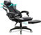 Olsen & Smith XTREME New and Improved 2024 Model Gaming Chair Ergonomic Office Desk PC Computer Recliner Swivel Chair Detachable Padded Head Rest Lumbar Support Cushion & Footrest (Black/White)