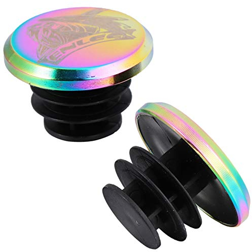 BESPORTBLE 2 Stück Fahrrad Lenker Endstopfen Kappen Bunte Lenker Griff End Stopper Aluminiumlegierung Fahrrad Griff Stopper
