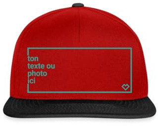 Casquette Snapback Personnalisable avec Photo Texte ou Logo Imprimé | Idée Cadeau Personnalisé