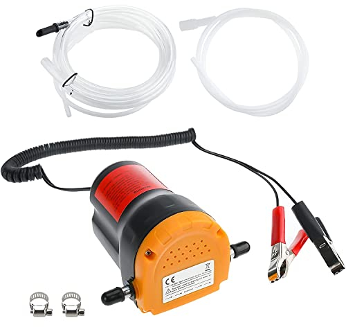 BOOMSTART 12 V 60 W Ölwechselpumpe Extraktor Diesel Flüssigkeit Scavenge Saugkraft Kraftstoff-Umfüllpumpe mit Rohren für Boot, Schläuche, LKW, RV, ATV