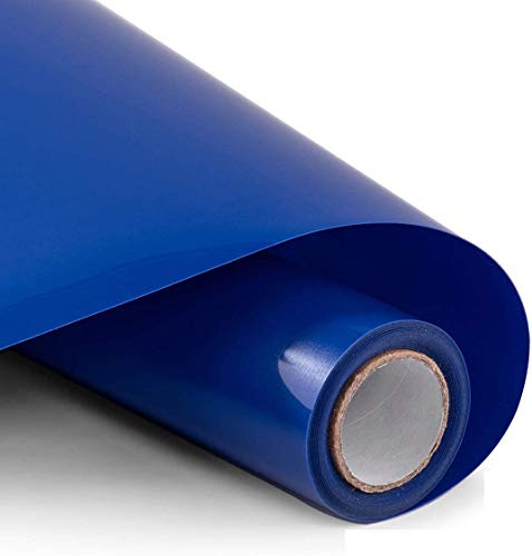wintfarm Plotterfolie Textil Blau,30.5×400cm Transferfolie Plotter Vinylfolie Plotter Flexfolie für Cricut,Plotterfolie Vinyl,Bügelfolie für Textilien Transferfolie zum Aufbügeln für DIY T-Shirt