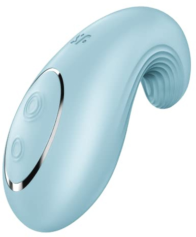 Satisfyer Dipping Delight | Auflegevibrator Lay-On Toy | Erotik | blau | Sex-Spielzeug für die Frau | Erotisches Sexspielzeug mit 12 Vibrations-Programmen in blau | Sex Toys | Wasserdicht