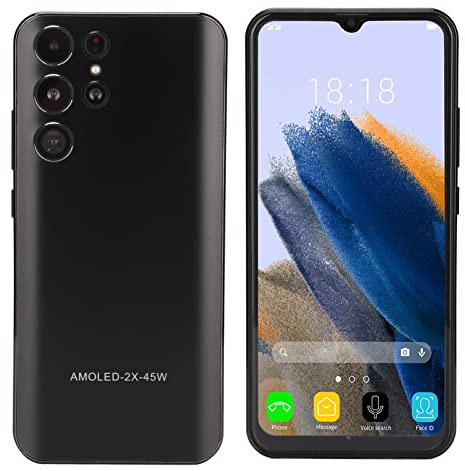 Alvinlite S22 Ultra Smartphone, Unlocked Cell Phone, Unlocked Android Smartphone, Dual Sim Dual Standby Mobile Phone, Android 12 Gaming Phone, 128GB, 8GB RAM 64GB ROM, 6.6 HD Display(UK Plug)