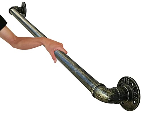 IBOWZ Pasamanos De Escalera para Interior Exterior Pasamanos de Metal Vintage para escaleras Interiores y Exteriores,pasamanos de Bronce Barandilla 1 2 3 4 5 6 Metros Pasamanos de Escalera Pasama