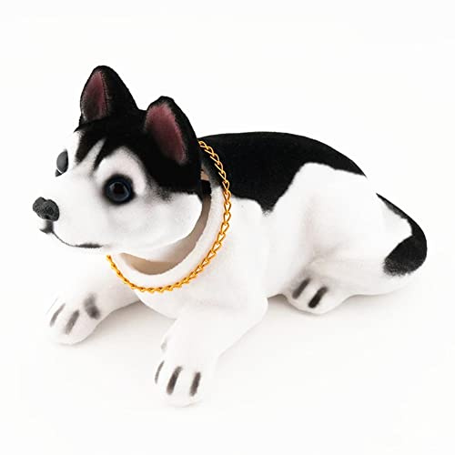 JAWSEU Bobbing Head Wackeldackel Ornaments, Auto-Dekoration Wackelkopf-Ornament Hund, Schüttelt den Kopf Hundedekoration Deko Figur, Mini Wackelkopf Spielzeug Für Auto-Dekoration