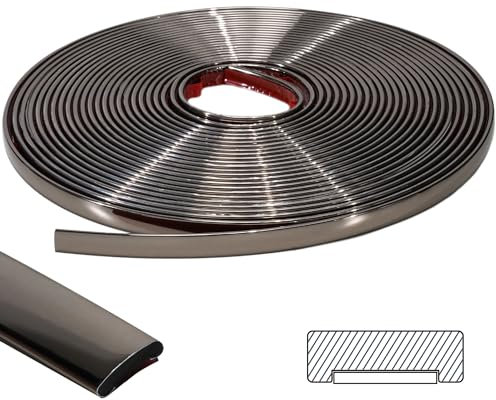 ZOWZOW Selbstklebende Zierleisten aus PVC – 3M Flexible Wandleisten, Kantenschutz & Abdeckleisten für Fenster- & Türrahmen, Spiegel, Arbeitsplatte,Backsplash & Möbel – Einfach zu Verkleben