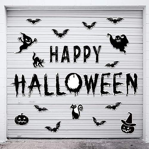 30St Halloween Garagentür Magnete, Fledermäuse, Garagentor Dekoration Magnet, Auto Deko, Magnetdekorationen für Kühlschrank, Auto, Metalltür
