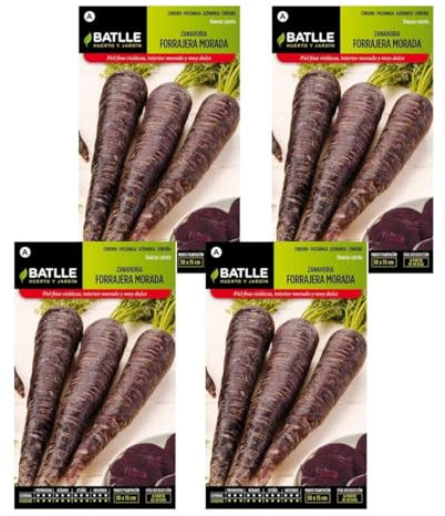 SEMILLAS BATLLE Pack 4 Semillas de zanahoria forrajera morada de Semillas Batlle PACK (4)