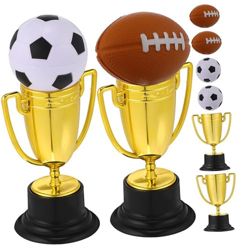 NAMOARLY 6pezzi Coppa Premiazione Baseball Calcio Premi Vincenti Concorsi Feste Bomboniere