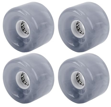 Alomejor Radsatz, Ersatz für 78A Blinkende Longboard-Roller, PU, für Sicheren Cruising-Betrieb (Grey)