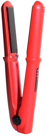 Beter - Mini fer à lisser sans fil GRWM, format compact pour voyages, rechargeable par USB, température réglable jusqu'à 200°C - Rouge