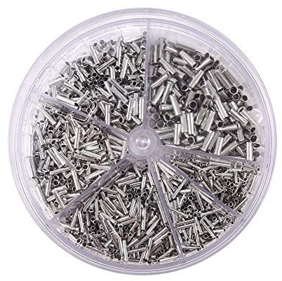 1900-teiliges Set mit Entflammungshemmenden Kupfer-Crimpdrahtverbindern, Kabelendklemmen-Set, 0,5, 2,5 mm², Elektrischer Anschlussklemmenkasten mit Kupfer, Elektrischer Draht für