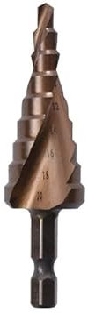 4-12/4-20/4-32 HSS M35 Cobalt Step Drill Bits Hole Saw Cutter Spiral Groove Hex Shank Metal Core Drill Bits For Stainless Steel(4-20mm)