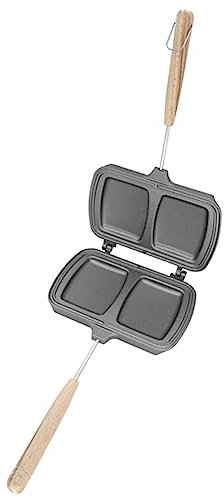 Cabilock Padella Per Sandwich Doppia Faccia Padella Antiaderente Per Friggere Le Uova e Cucinare Toast Utile Stampo Per Cottura Del Pane Utensile Da Cucina