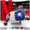 [Netflix Offiziell/Stereo-Lautsprecher] 4K Beamer mit WiFi und Bluetooth, 1080P Native Mini Beamer Tragbar, One-Click Use Built-in Netflix/YouTube/PrimeVideo/D+, Smart Home Outdoor Projektor Weiß