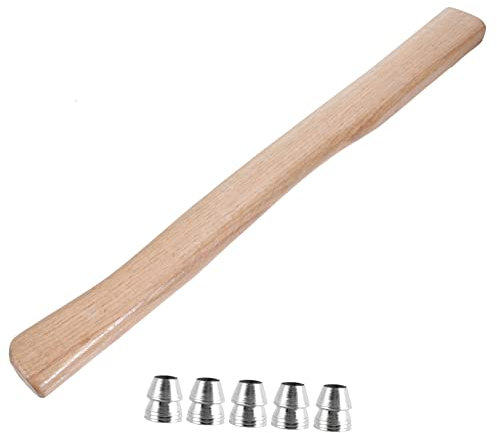 Sosoport Holzbeilstiel Mit Metallkeil Für Werkzeug Stiel Ersatz Für Axt Holzbearbeitung Montagezubehör Mit Verstärkungskeilen Keil Für Beil Kopf Einfach Zu Montieren Verstauen