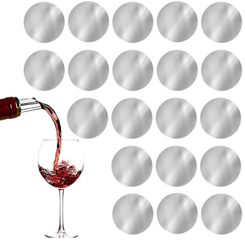 20 StüCk Drop Stop WeinausgießEr,Wein WeinausgießEr PläTtchen,Tropfsicher DekantierausgießEr,Wiederverwendbar AusgießEr,Elegantes AusgießEn,Kann In Hotels,Wohnungen,Partys Verwendet Werden