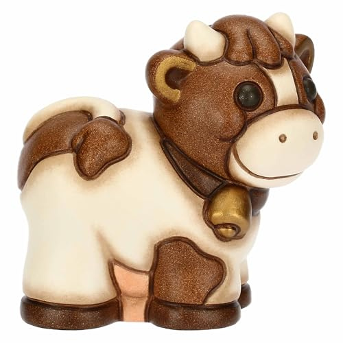 THUN - Mini mucca Carolina - ceramica - Collezione Giardino di Primavera - 3.5 x 5.5 x 5.5 cm