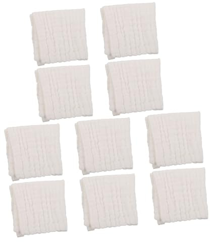 Toddmomy 10 Piezas Toallas De Paños Suaves para Bebés Toalla para Lavarse La Cara Paños para Eructar Toallas De Baño para Bebés Infantiles Toallas De Baño Niña Algodón