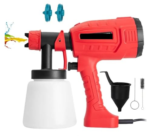 Pistola per verniciatura, Pistola a spruzzo elettrica da 800 ml, spruzzatore di vernice senza fili, for mobili for auto, rivestimento in acciaio, compatibile con aerografo, Verniciatura liscia