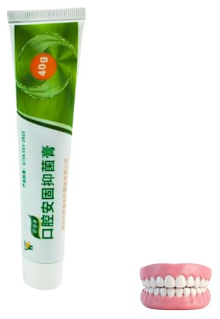 ShuBoLong Haftmittel für Zahnersatz, extra starker Halt, sicher und lebensmittelecht, bequeme Anpassung, lang anhaltend, klebstofffrei, wasserfest, zinkfrei,1pc