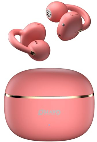 OHAYO Open Ear Headphones, Lightweight Clip - on Design (4.7g), Bluetooth 5.4 with 12mm HIFI Drivers, IPX6 Waterproof, Low Latency for Sports, Gaming & Daily Use