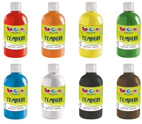 Pasuto Toy color 500 ml Superwashable tempera Bottle (confezione da 8)