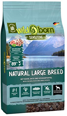 Wildborn Hundefutter getreidefrei Natural Large Breed 1 x 2 kg für große Hunderassen | mit hohem Fleischanteil | Made in Germany