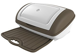 Bama 10431 Portapane con Tagliere Estraibile, Beige, 41 x 28 x 19 cm