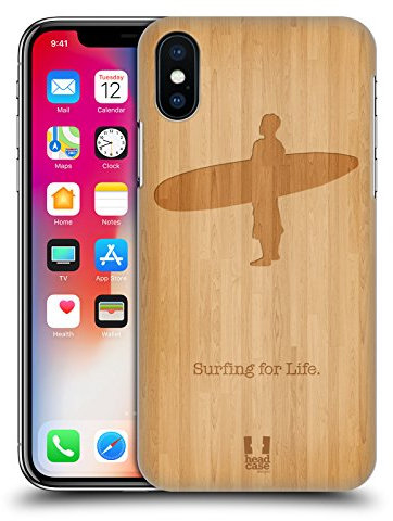 Head Case Designs Surf en Bois Sports Extrêmes - Collection 2 Coque Dure pour l'arrière Compatible avec Apple iPhone X/iPhone XS