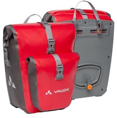 VAUDE Aqua Back - Borsa per bicicletta, 2 borse per la ruota posteriore (2 x 24 l), impermeabili, made in Germany