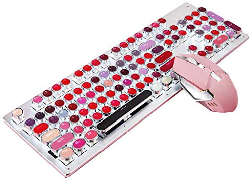 ARCH Clavier Gamer Rechargeable Programmable Mécanique Gaming Clavier, Clavier Et Souris, avec Rétro-éclairage for Windows, Ordinateur Portable Ordinateur De Bureau PC De Bureau Clavier (Color : A)