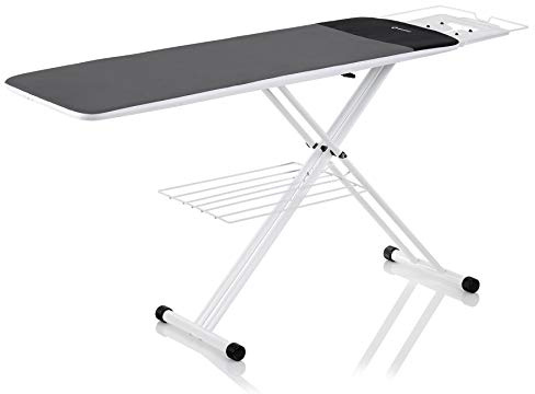 Reliable 320LB 2-in-1 Ironing Board, Standard 47.25” x 19” Convertible to Extra-Long Rectangular 55” x 19”, Vera Foam Cover, Conex Heat Resistant Zone, Removable Iron Rest, Adjustable Height
