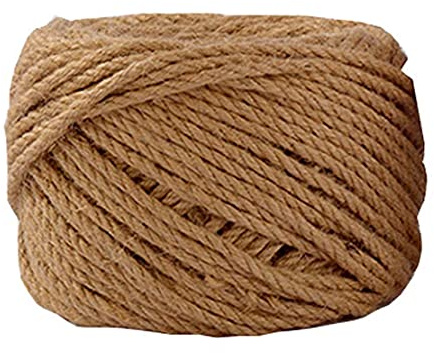 Fendawn Strive Corda di iuta naturale, corda di canapa, spago di iuta per materiali da imballaggio, 5 mm x 20 m