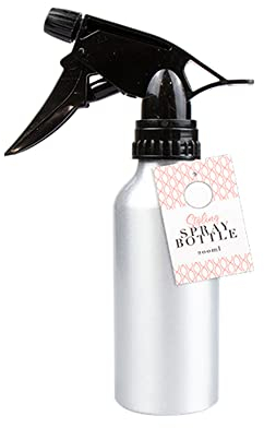 Zale Yardley Spray Bottles, Misting Plastic Spray Bottle, 200ml, Styling Spray Water Bottle, Refillable Bottle, Adjustable Nozzle (Silver)
